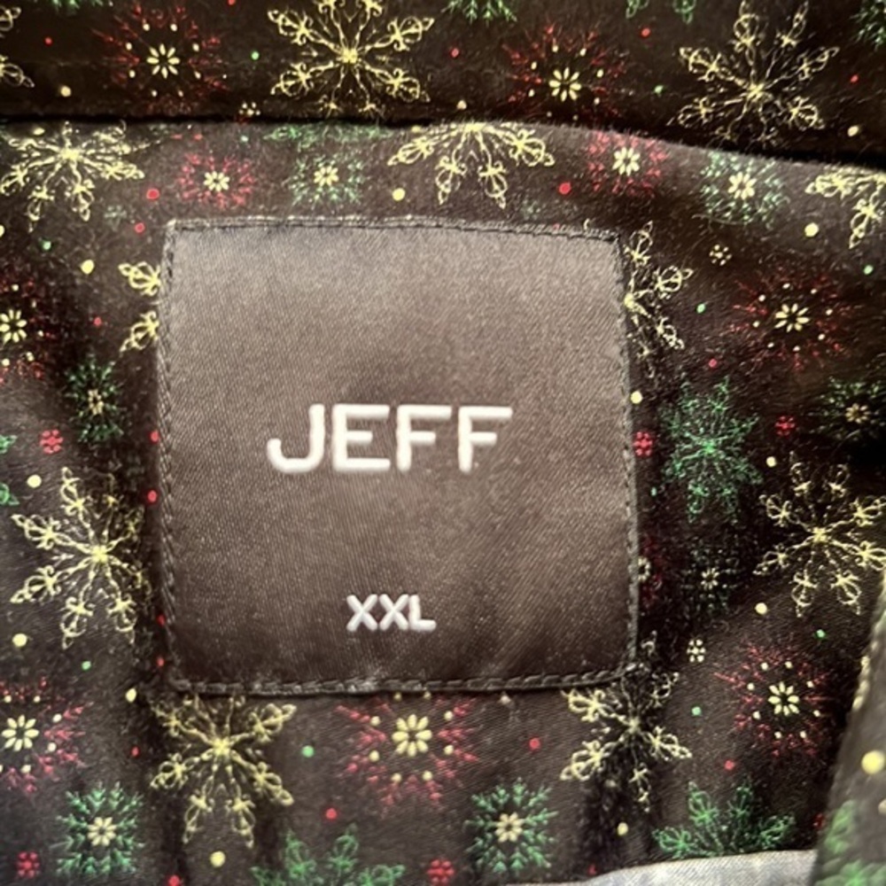 Jeff mens‎ xl short sleeve shirt Christmas print - Picture 2 of 10